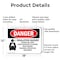 Signmission Inhalation Hazard Vapors Toxic Danger Sign, Aluminum, 18in W x 12in L, 2PK OS-2PACK-DS-A-1218-L-1375 - alternate 5